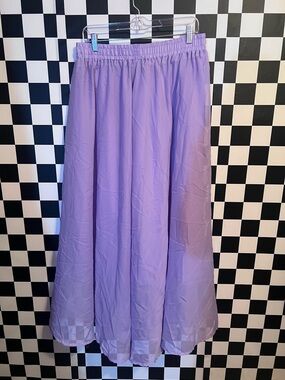 Source Unknown Lavender A-Line Maxi Skirt